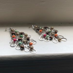 Multi colored earrings